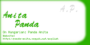 anita panda business card